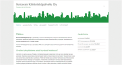 Desktop Screenshot of keravankiinteistopalvelu.fi